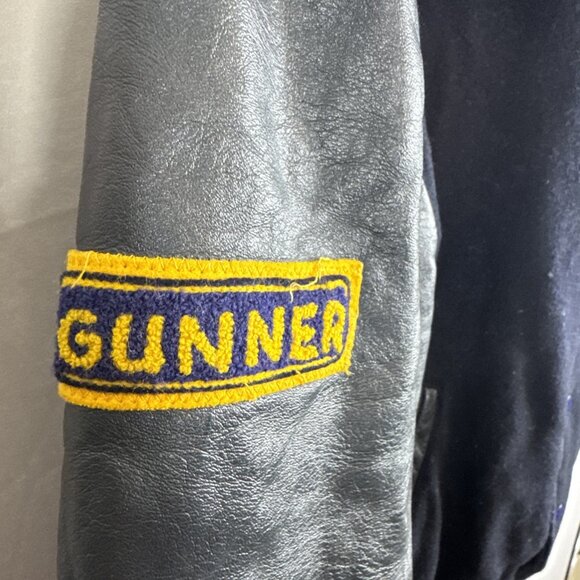 Vintage Canadian RCSCC Warrior Varsity Jacket Men’s M Wool Leather  Sea Cadets - Picture 2 of 11